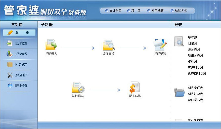 财贸双全财务版_管家婆软件